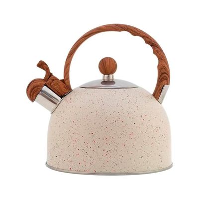 Chaleira Inox Com Apito Mármol 2 Litros Mimo Style Bule De Chá Para Ferver Água Jarra Portátil Com Alça