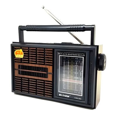 Rádio Vintage Portátil AM/FM/TV/SW com Alto-Falante HI-FI e Fone de Ouvido – Bivolt SW