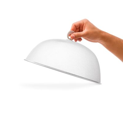 Tela Protetora Alimentos Cinza Protetor Bolo Prato Mesa 24cm