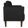 Poltrona Sala Decorativa Livia Pé Madeira Castanho Suede Preto M11 - D'Rossi