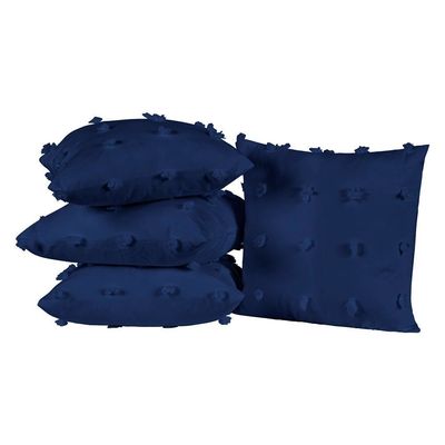Almofadas Cheias Poppy 45cm x 45cm 04 Peças - Marinho
