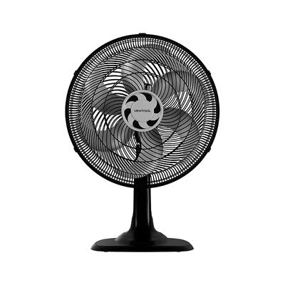 Ventisol Ventilador Oscilante De Mesa Turbo 80w 6 Pás 40cm 220v Preto