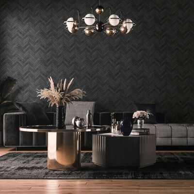Papel de Parede Struktura Geométrico Cinza 45761
