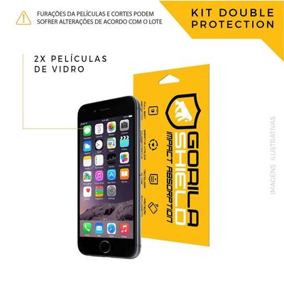 Película de Vidro Dupla para iPhone 6 Plus e 6s Plus - Gorila Shield