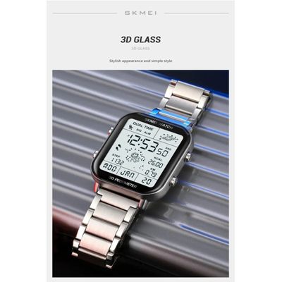 Relógio Digital Masculino SKMEI 1888 com Display de luz Traseira Prata