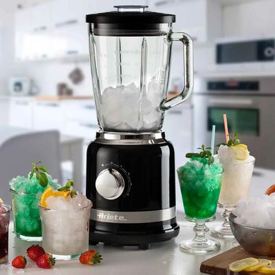 LIQUIDIFICADOR ARIETE MODERNA COPO DE VIDRO 1,5 LITROS PRETO 1000W 127V 00C05850CARBR