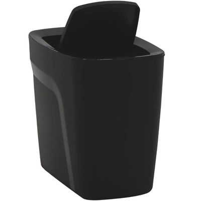 Lixeira de Pia com Tampa Basculante Compact 6,5L Tramontina Plástico Preto Cozinha