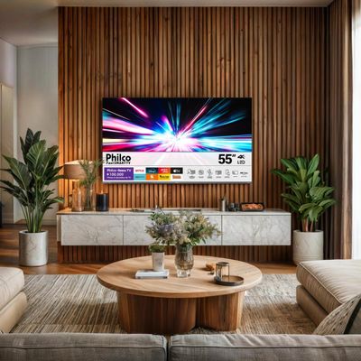 Smart TV 55" Philco 4K UHD Roku TV Dolby Audio P55CRA Bivolt