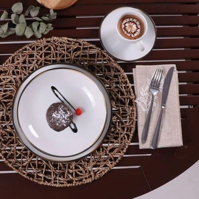 Conjunto 4 Pratos Sobremesa 19cm Canyon Porcelana Tramontina
