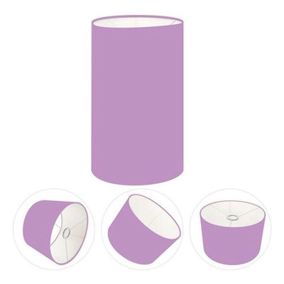 Cúpula Abajur E Luminária Cilíndrica Vivare Cp-7002 ø13x30cm - Bocal Nacional Lilás