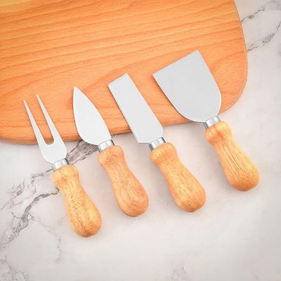 Conjunto Jogo De Utensílios Queijo Inox 4 Peças Gourmet