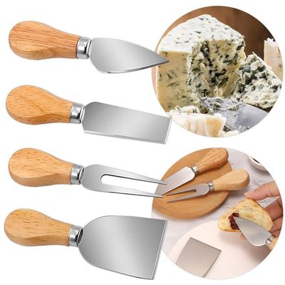 Conjunto Jogo De Utensílios Queijo Inox 4 Peças Gourmet