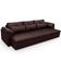Sofá Retrátil Para Sala de Estar 3 Lugares 257cm Riza S03 Couro Caramelo - Lyam Decor