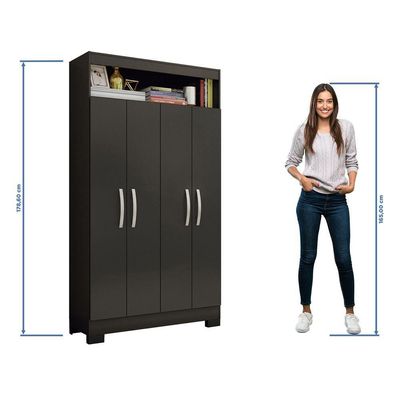 Armário Multiuso Nt 4040 - Preto - Notável