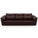 Sofá Retrátil Para Sala de Estar 4 Lugares 297cm Riza S03 Couro Caramelo - Lyam Decor