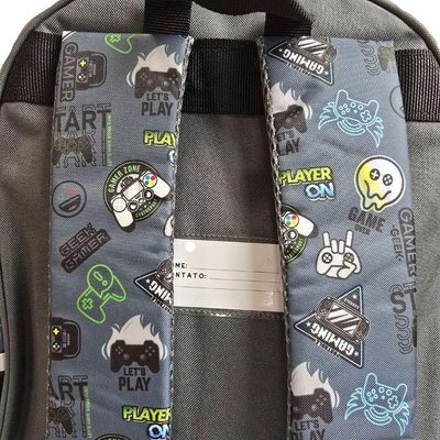 Mochila Costas Infantil Gamer Player On Escolar Jogos Video Game Seanite