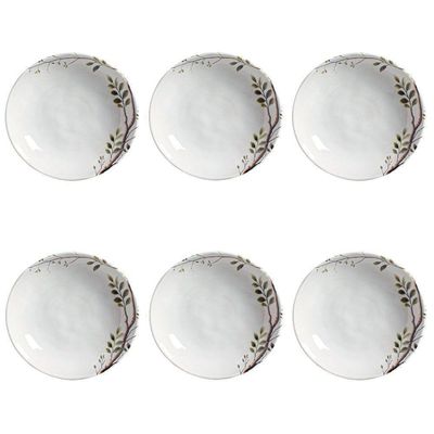 Conjunto De Pratos Fundos 06 Peças Bio Birdy Porto Brasil
