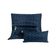 Kit Cobre Leito King + Almofada 5 Peças Bordado Urbany Hipercal 400 Fios 100% Poliéster - Azul Marinho
