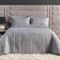 Cobre Leito Matelassê Percal 300 fios Basic Solteiro 02 Peças 100% Poliéster - Cinza