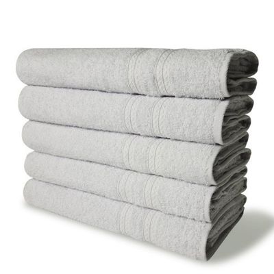 Kit 5 Toalhas de Banho 430m Itália Soft Branca