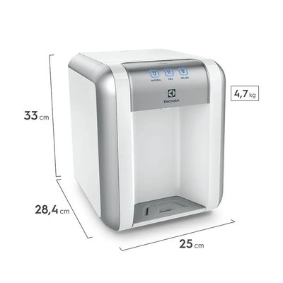 Purificador Electrolux Eletrônico Compacto Efficient Painel Digital Bivolt Branco (PE11B) - Bivolt