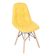Cadeira Decorativa Eiffel Charles Eames DSW Botonê E03 Amarelo - Lyam Decor