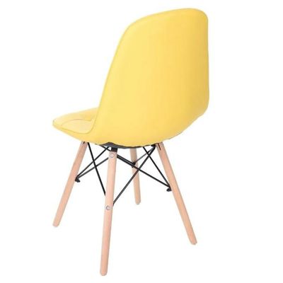Cadeira Decorativa Eiffel Charles Eames DSW Botonê E03 Amarelo - Lyam Decor