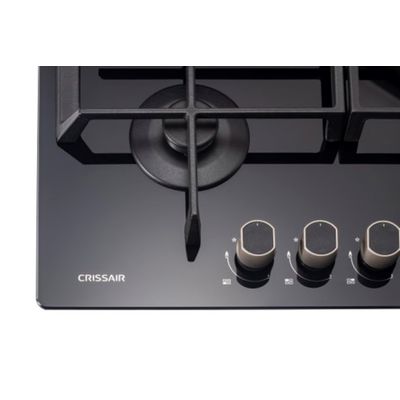 COOKTOP CRISSAIR A GÁS ALL BLACK COM 4 QUEIMADORES 60CM BIVOLT NCT 24 G6