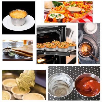 Ramekin Tigela Inox Sobremesa Mini Bolo Sufle Molho 120ml 10un