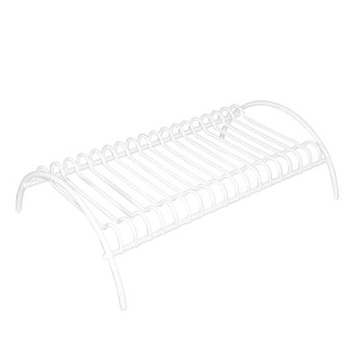 Suporte Para Pratos  Aço  Branco - Comporta de 15 a 17 Pratos