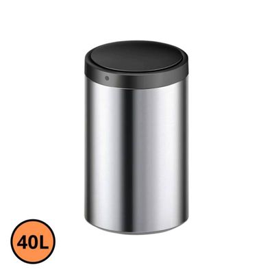 Lixeira Automática Redonda Aço Inox 40 Litros com Sensor