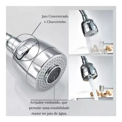 Torneira Metal Com Filtro Cozinha Gourmet Pia Mesa Parede