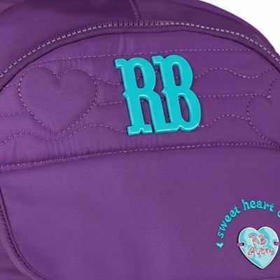 Mochila De Costas Heart Beats Roxo 17,5 Rb27015