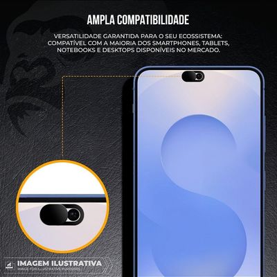 Protetor de Privacidade para Câmera - Ultra Slim 0,7mm, Deslizante e Universal para Notebook, Tablet e Smartphone - Gshield