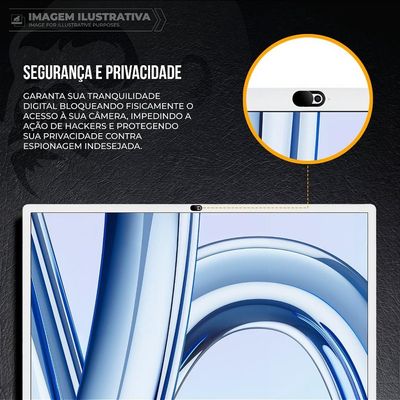 Protetor de Privacidade para Câmera - Ultra Slim 0,7mm, Deslizante e Universal para Notebook, Tablet e Smartphone - Gshield