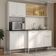 Armário De Cozinha Compacta Com Balcão Para Pia Siena Multimóveis Mp2217 Branco Branco