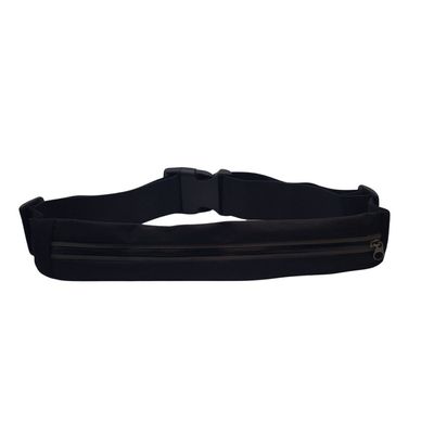 Pochete Esportiva Corrida Slim Impermeável Ajuste na Cintura Saída para Fone de Ouvido Único / Preto