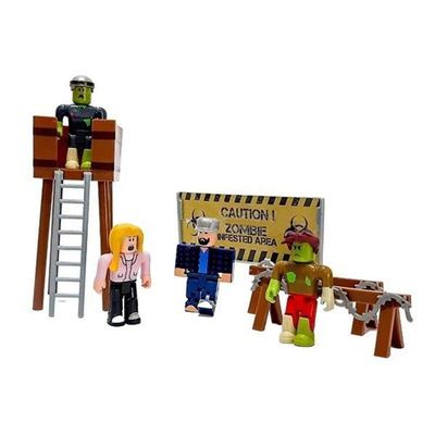 Cartela 4 Boneco Articulado 7Cm Roblox Ataque Zumbi Nº14