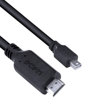 Cabo Mini Displayport Macho Para Hdmi 2.0 Macho 2 Metros - Pmdph-2
