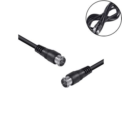 Cabo Coaxial F Macho X F Macho 2m P- Antena (c-10)