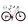 Bicicleta Aro 29 Ksw Mwza Feminina Câmbios Shimano 21v Freio Hidráulico Garfo Suspensão branco-rosa Tam: 15