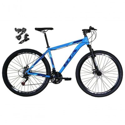 Bicicleta Aro 29 Gta Start Câmbios Shimano 21v Freio A Disco Mountain Bike Alumínio Azul Tam: 19