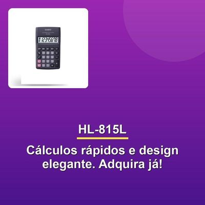 Calculadora De Bolso Casio Hl-815l 8 Dígitos Preta