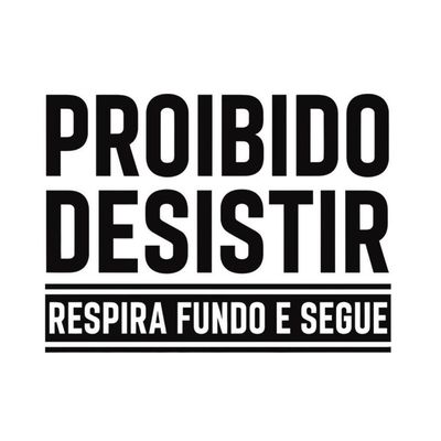 Adesivo De Parede Academia Frase Proibido Desistir (126x95cm) Cor Preto