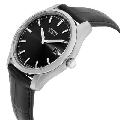 Relógio Citizen Masculino Ref: Au1040-08e Solar Prateado Eco-Drive