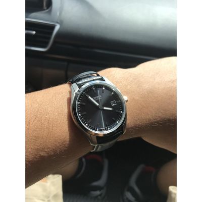 Relógio Citizen Masculino Ref: Au1040-08e Solar Prateado Eco-Drive