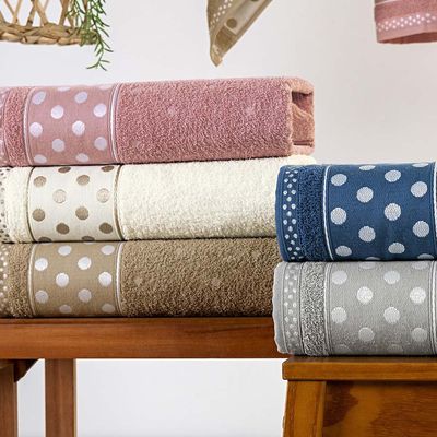 Toalha de Banho Celine 01 Peça 100% Algodão 450g/m² Suave - Cinza Granito