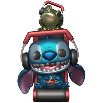 Boneco Funko Pop Plus Stitch Gamer Metálico Lilo & Stitch