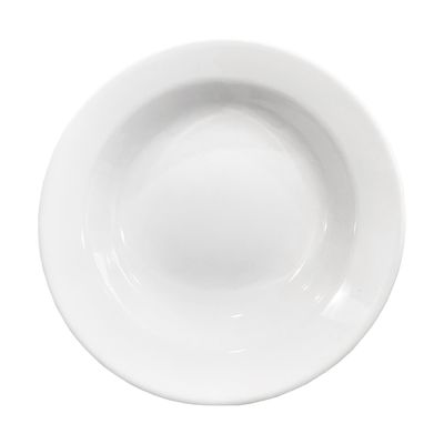 Prato Fundo Plus Branco de Cerâmica 21,5cm 12 Unidades - Biona 141993