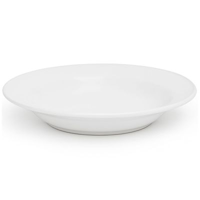 Prato Fundo Plus Branco de Cerâmica 21,5cm 12 Unidades - Biona 141993